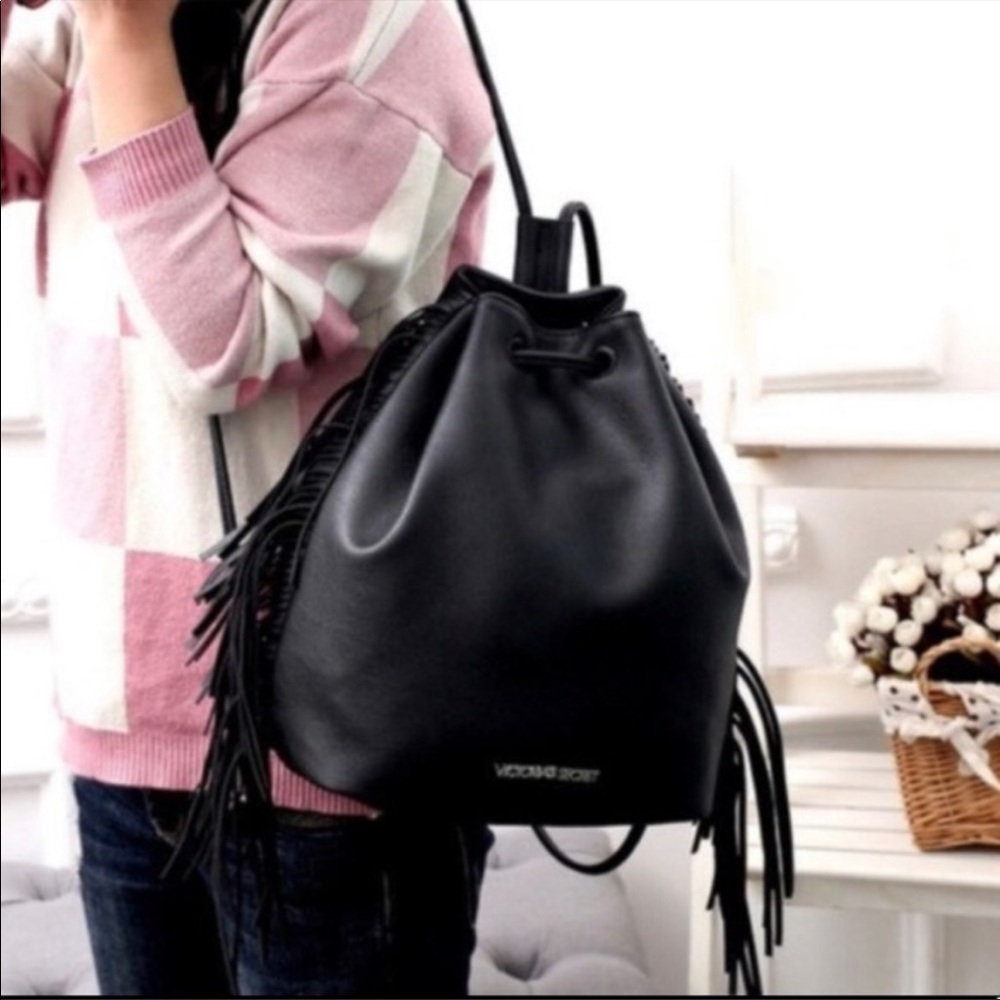 sold 💔  sexy black fringe backpack - Picture 2 of 11